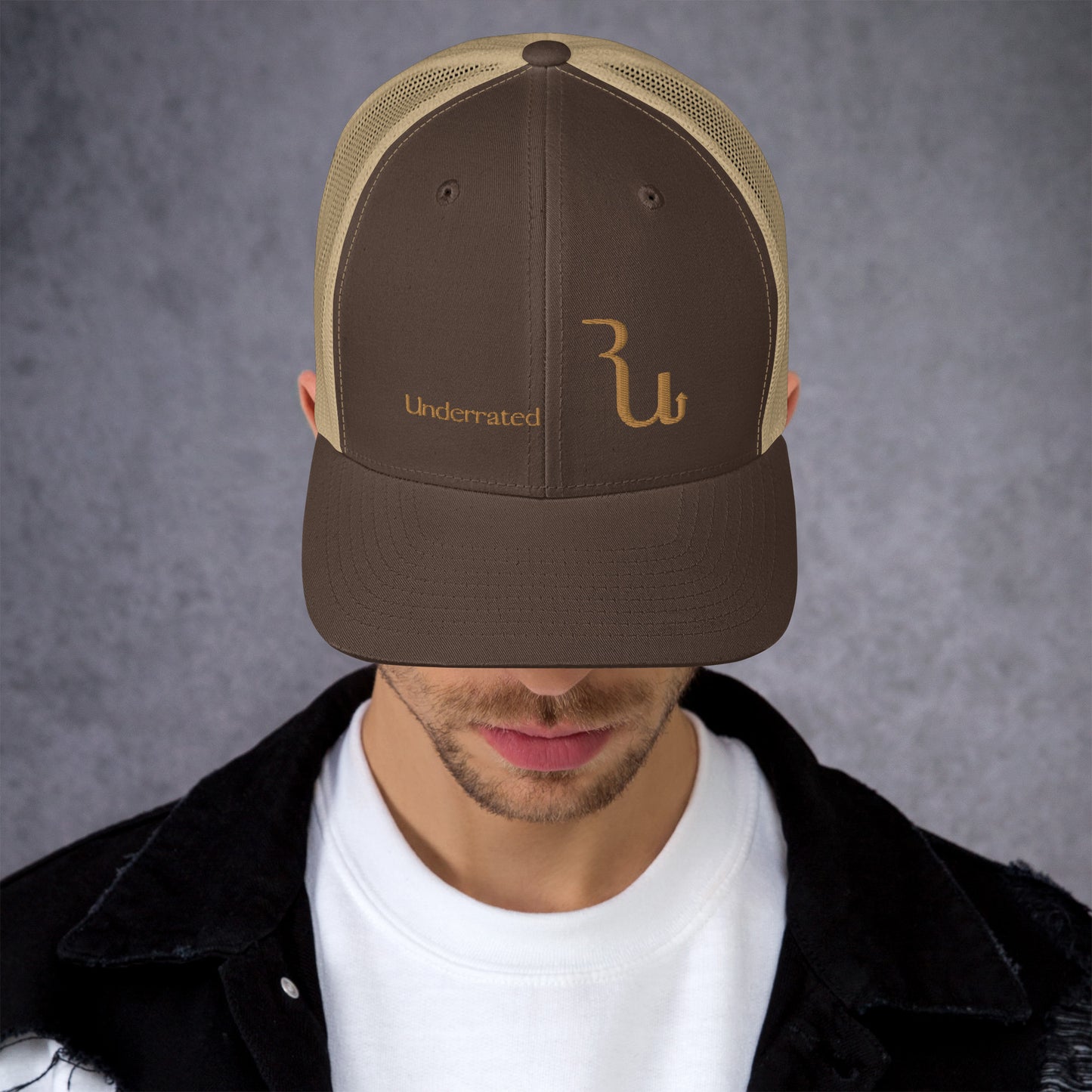 Mocha "RU Underrated" Trucker Cap