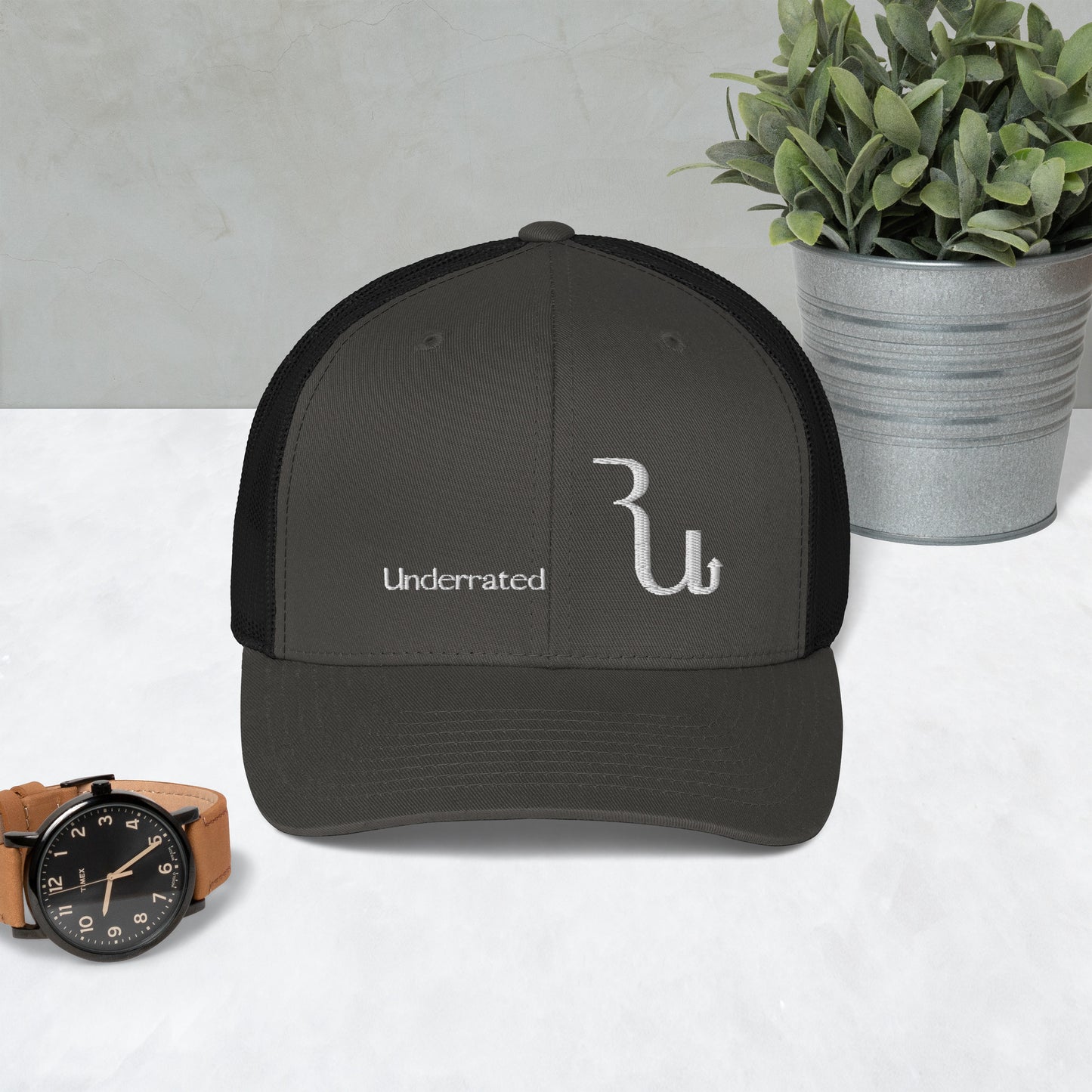 Slate "RU Underrated" Trucker Cap